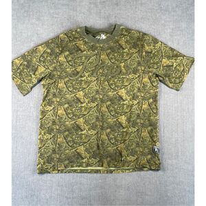 PRPS T Shirt‎ Men M Green Camo Woodland Designer Streetwear Y2K Skater Style